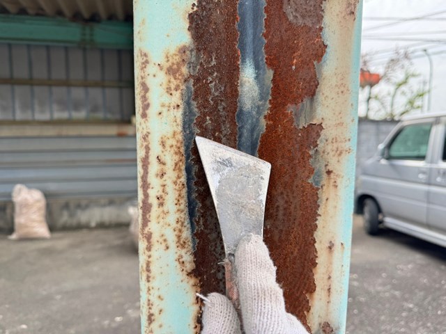 塗装前のケレン処理